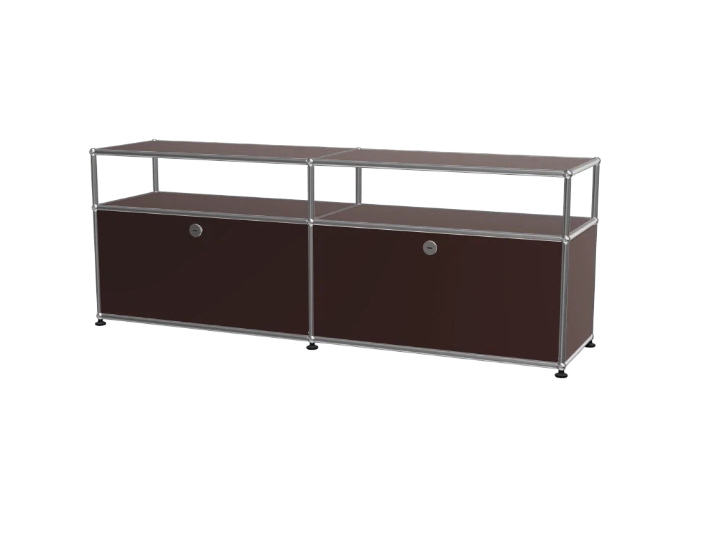Minimalist 2-Door Combination Media Console for Living Room