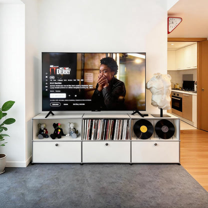 Modern Modular Storage Cabinet, Freely Combined Stainless Steel TV Stand