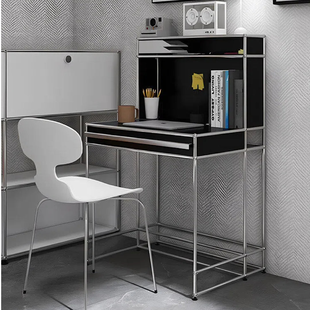 Multi-functional Modular Stainless Steel Desk Makeup Vanity Side Table for Bedroom Home Office