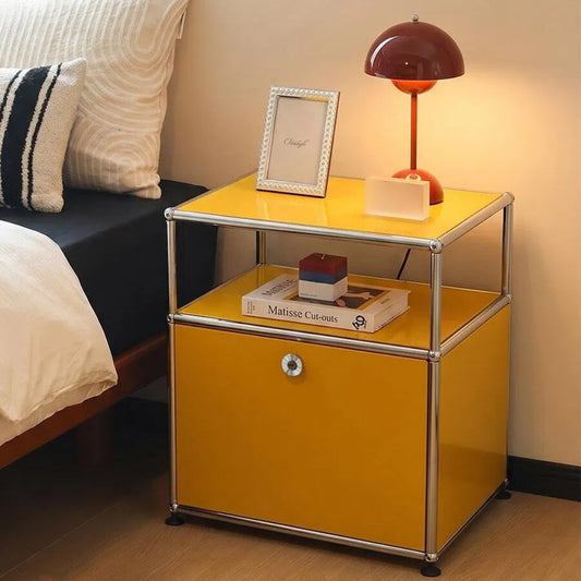 Vintage Modular Storage Cabinet, Multifunctional Bedroom Sofa Side Cabinet