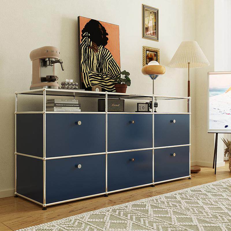 Ins Stainless Steel Combination Chest, Sofa & Foot-of-Bed Storage Cabinet