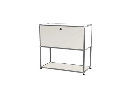 Vintage Modular Stainless Steel Sideboard Lockable Drawer TV Stand Nightstand Buffet Storage Cabinet
