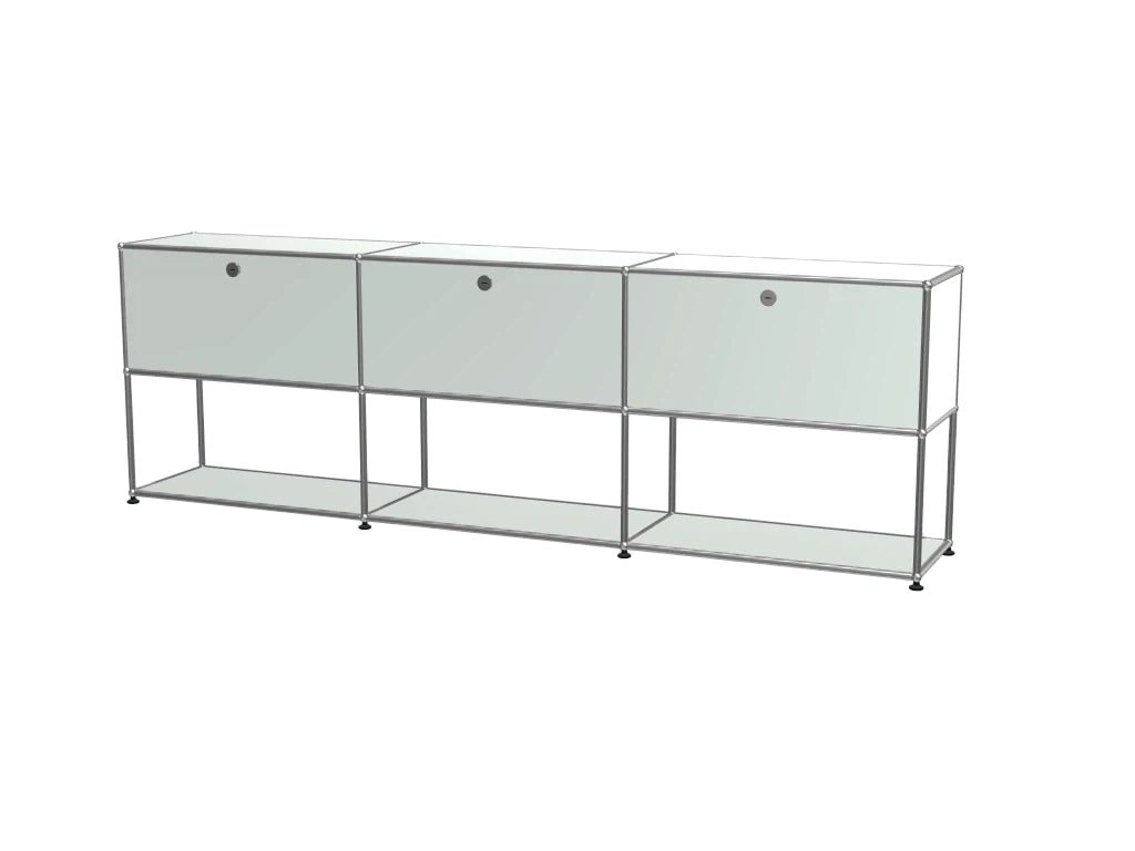 Modular Stainless Steel TV Stand, Customizable Multi-purpose Storage Cabinet