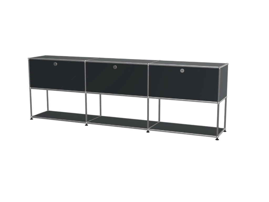 Modular Stainless Steel TV Stand, Customizable Multi-purpose Storage Cabinet
