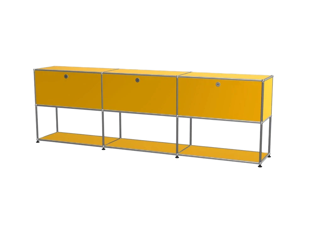 Modular Stainless Steel TV Stand, Customizable Multi-purpose Storage Cabinet