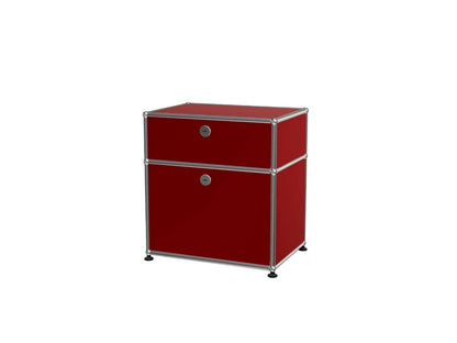 Custom Stainless Steel Modular Nightstand, Minimalist 2-Drawer Side Cabinet