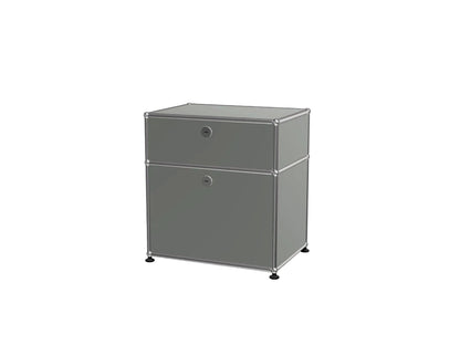 Custom Stainless Steel Modular Nightstand, Minimalist 2-Drawer Side Cabinet