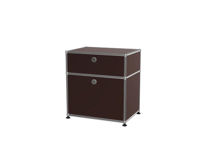 Custom Stainless Steel Modular Nightstand, Minimalist 2-Drawer Side Cabinet