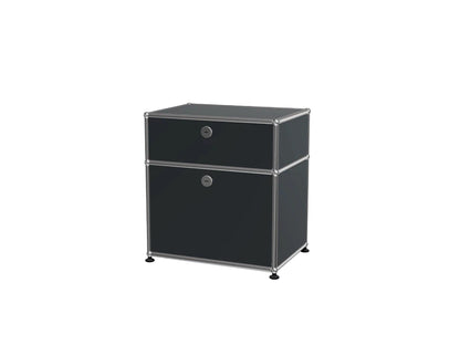 Custom Stainless Steel Modular Nightstand, Minimalist 2-Drawer Side Cabinet