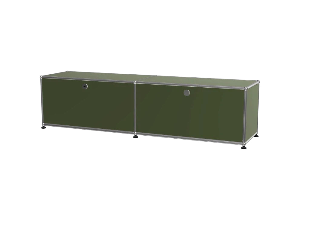 Mid-century Stainless Steel Cabinet for Bedroom TV & Dining Storage Short Description