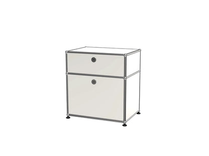 Custom Stainless Steel Modular Nightstand, Minimalist 2-Drawer Side Cabinet