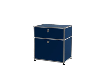Custom Stainless Steel Modular Nightstand, Minimalist 2-Drawer Side Cabinet