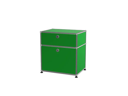 Custom Stainless Steel Modular Nightstand, Minimalist 2-Drawer Side Cabinet