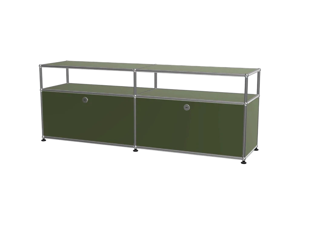 Minimalist 2-Door Combination Media Console for Living Room
