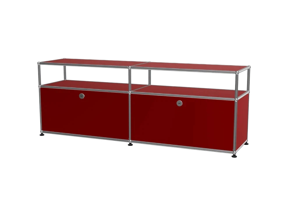 Minimalist 2-Door Combination Media Console for Living Room