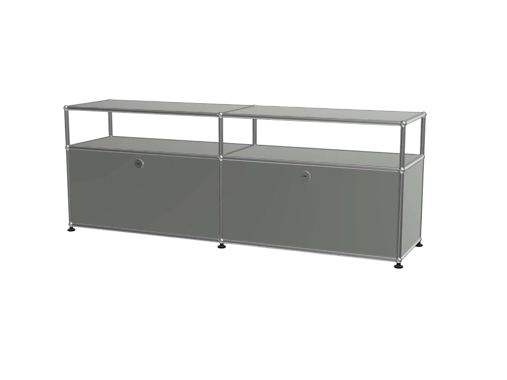Minimalist 2-Door Combination Media Console for Living Room