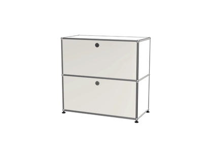 Vintage Modular Stainless Steel Sideboard Lockable Drawer TV Stand Nightstand Buffet Storage Cabinet