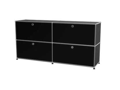Ins Vintage 4-Door Buffet Cabinet, Stainless Steel Modular Storage Unit