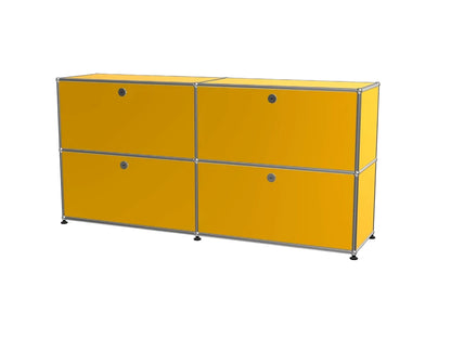 Ins Vintage 4-Door Buffet Cabinet, Stainless Steel Modular Storage Unit