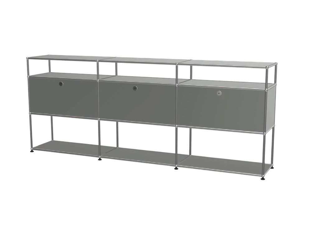 Vintage Stainless Steel Modular Sideboard, Multi-scene Storage TV Cabinet