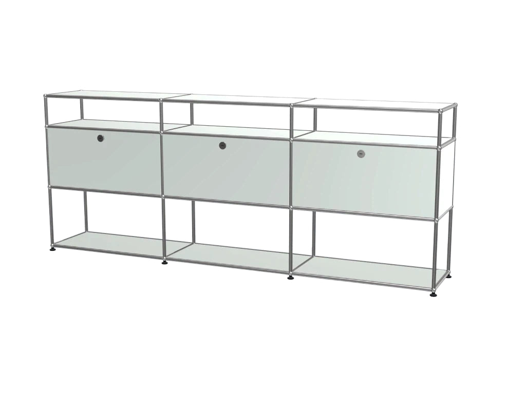 Vintage Stainless Steel Modular Sideboard, Multi-scene Storage TV Cabinet