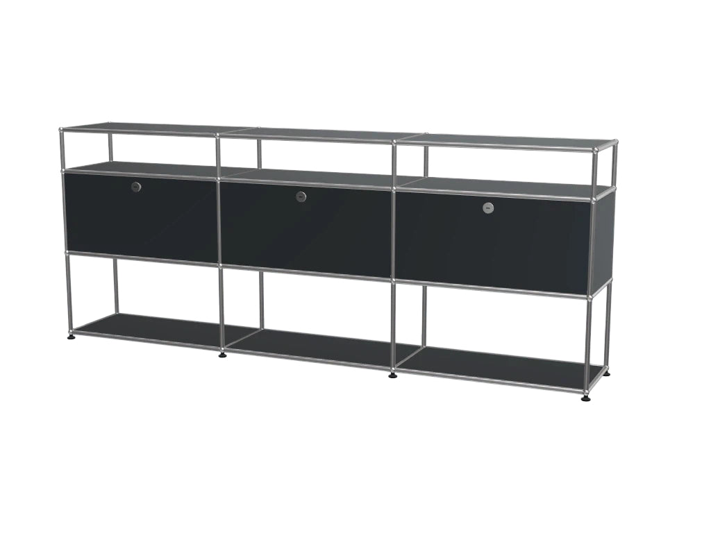 Vintage Stainless Steel Modular Sideboard, Multi-scene Storage TV Cabinet