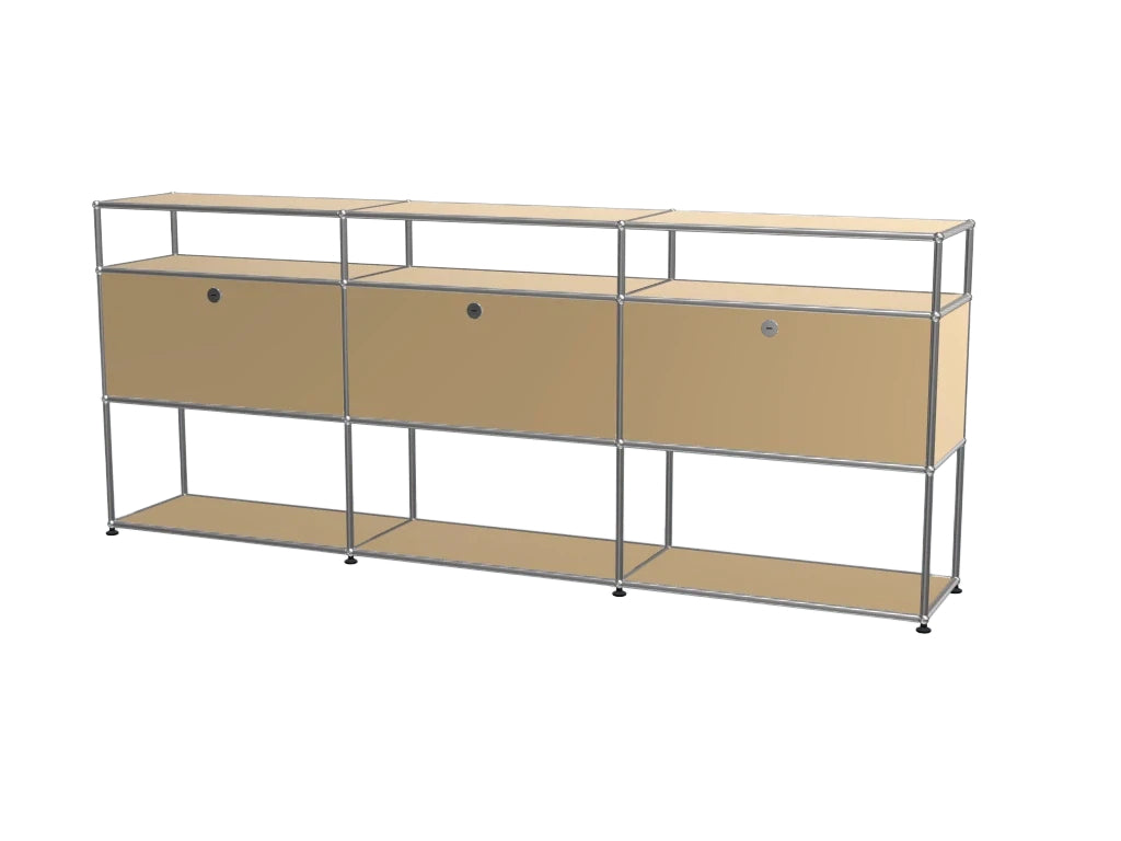 Vintage Stainless Steel Modular Sideboard, Multi-scene Storage TV Cabinet