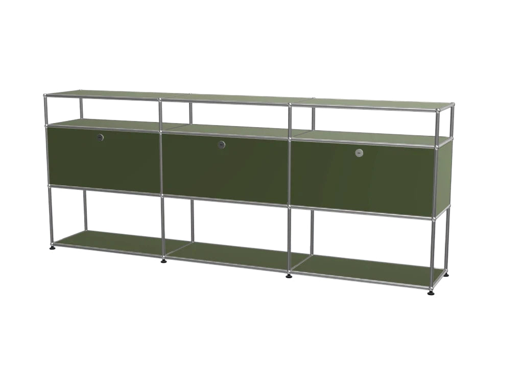 Vintage Stainless Steel Modular Sideboard, Multi-scene Storage TV Cabinet
