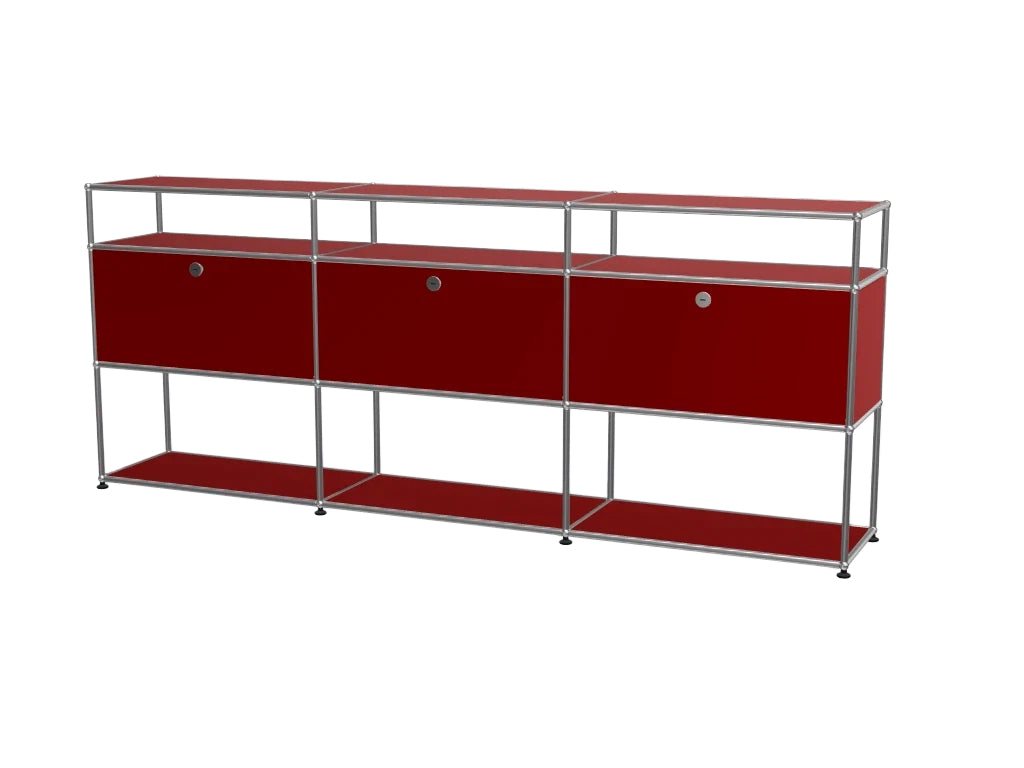 Vintage Stainless Steel Modular Sideboard, Multi-scene Storage TV Cabinet