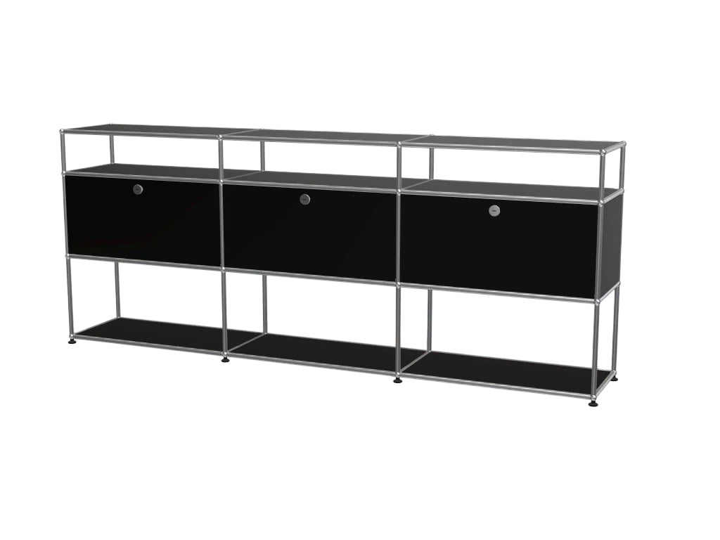 Vintage Stainless Steel Modular Sideboard, Multi-scene Storage TV Cabinet