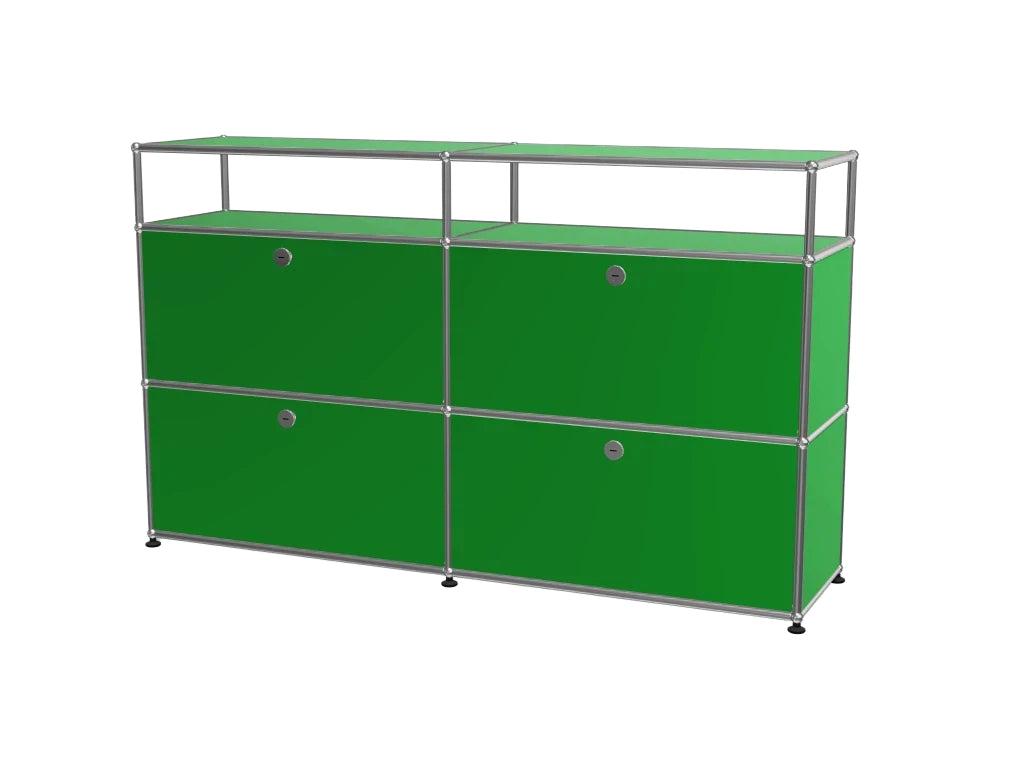 Minimalist Stainless Steel Modular Sideboard Lockable Drawer Storage Cabinet for Bedroom Entryway