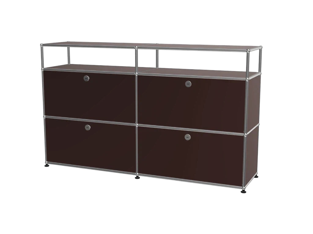 Minimalist Stainless Steel Modular Sideboard Lockable Drawer Storage Cabinet for Bedroom Entryway
