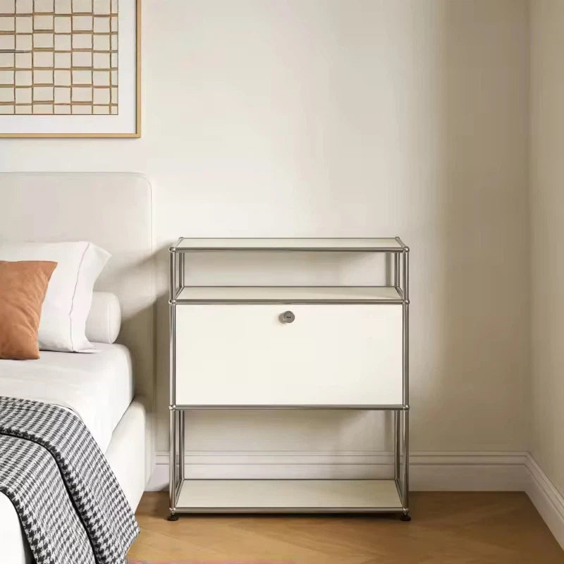 Metal Combination Haller Cabinet, Multifunctional Modular Storage Unit