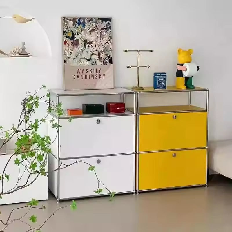 Multi-scene Metal Modular Storage Cabinet with Custom Color Panels