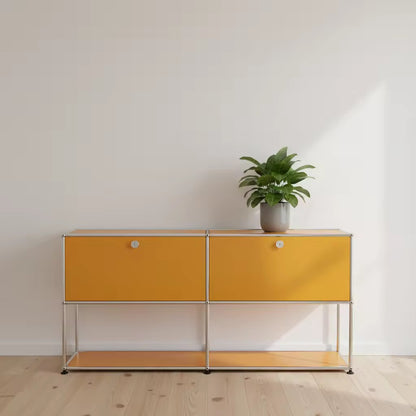 Modular Stainless Steel Sideboard, Custom Storage Cabinet for Entryway Living Room