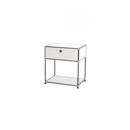 Ins Minimalist Metal Combination Cabinet Lockable Storage Chest for Bedroom Living Room