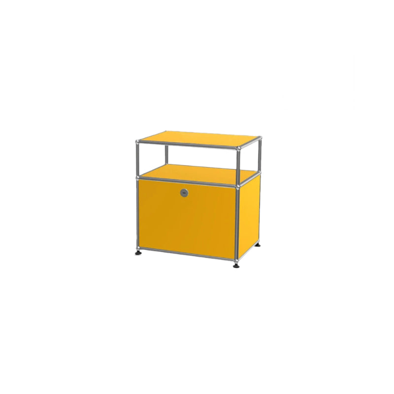 Vintage Modular Stainless Steel Sideboard Lockable Drawer TV Stand Nightstand Buffet Storage Cabinet