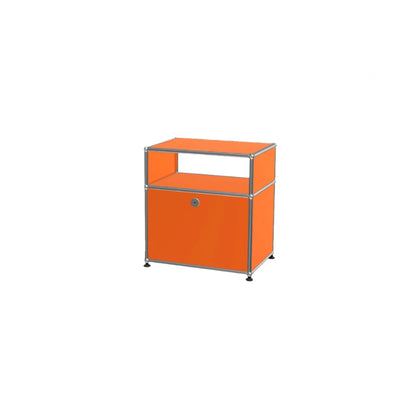 Vintage Modular Stainless Steel Sideboard Lockable Drawer TV Stand Nightstand Buffet Storage Cabinet