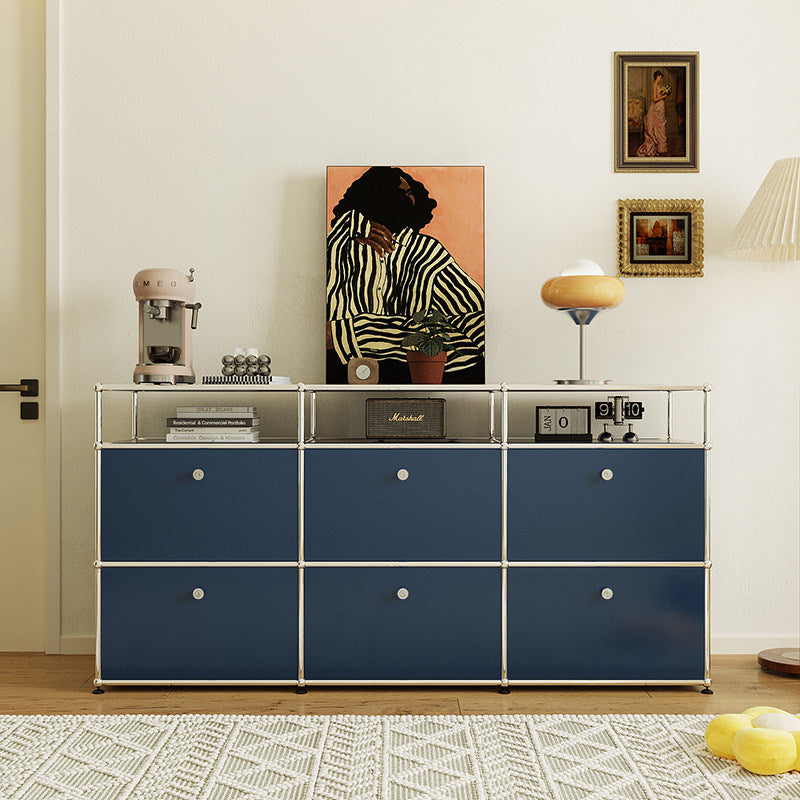 Ins Stainless Steel Combination Chest, Sofa & Foot-of-Bed Storage Cabinet