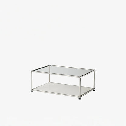 Vintage Modular Stainless Steel Sideboard Lockable Drawer TV Stand Nightstand Buffet Storage Cabinet